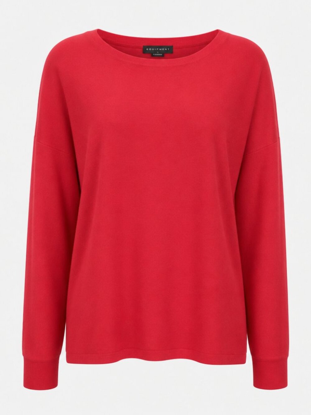 Sanctuary Vibrant Office Red Balloon Sleeve Sweater Top Large